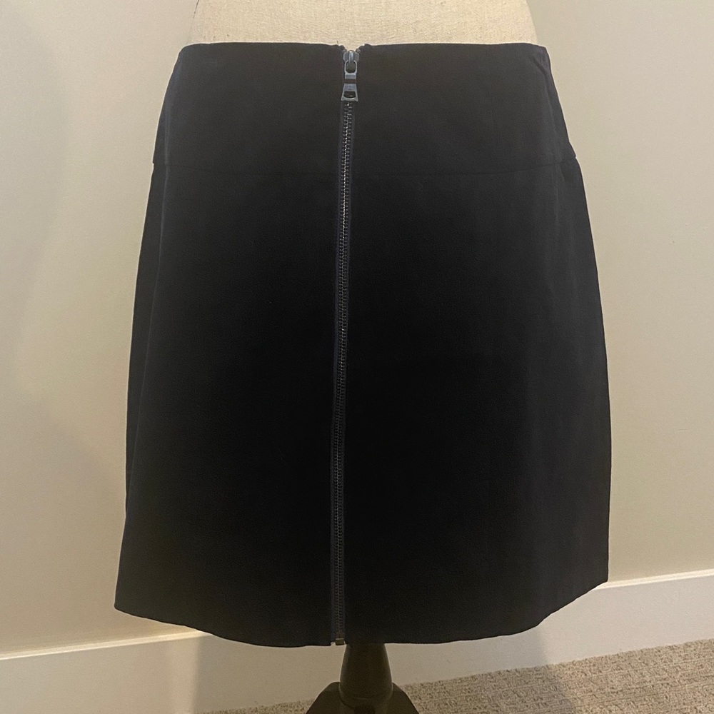 Bcbgmaxazria Dark Navy Corduroy Skirt (L)
